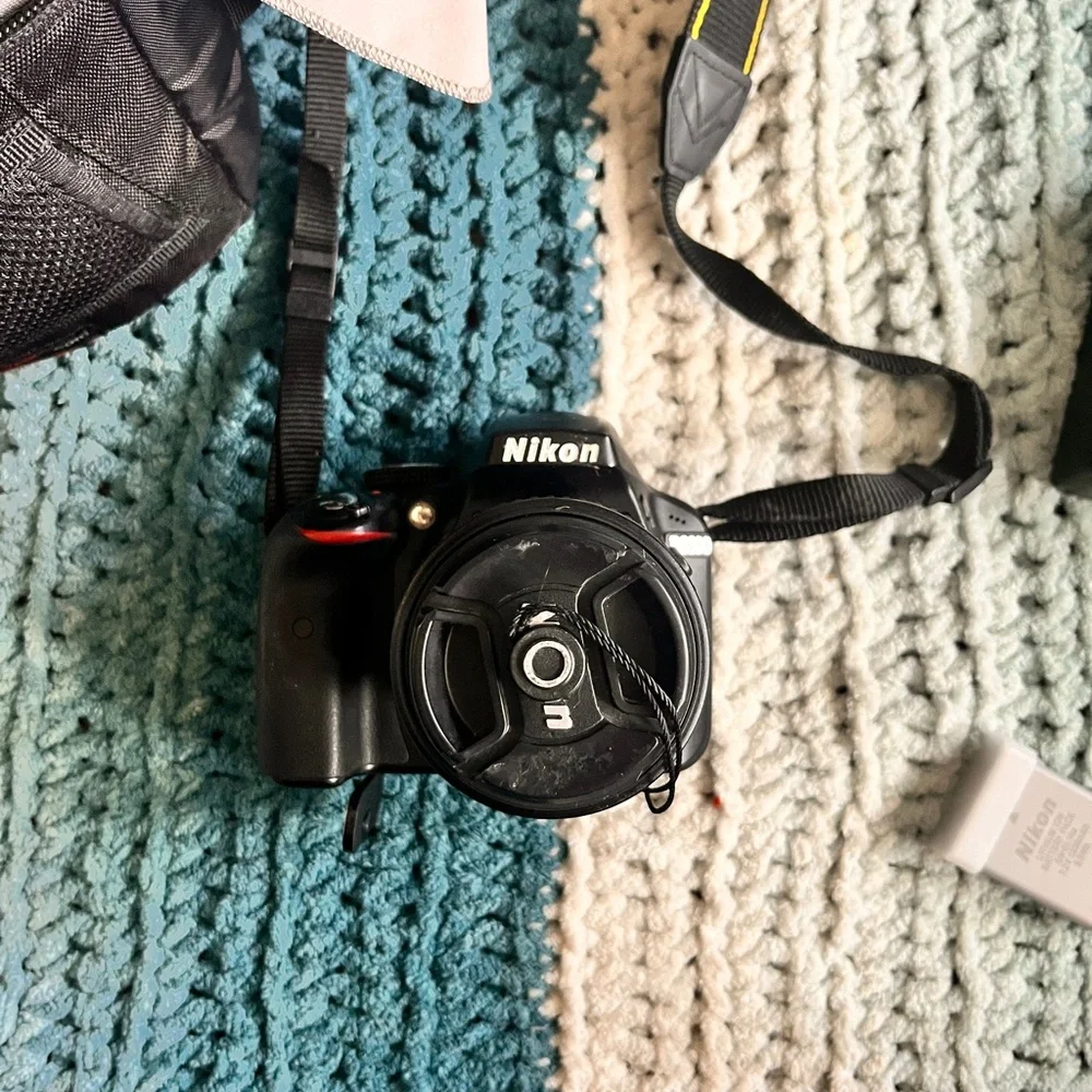 Nikon Black and Red Digital Camera